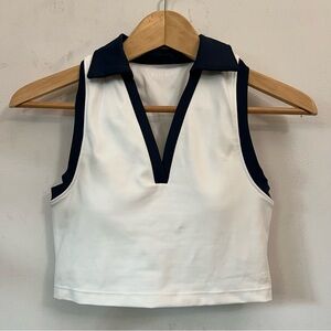 CHEAK tennis crop sports bra top size S